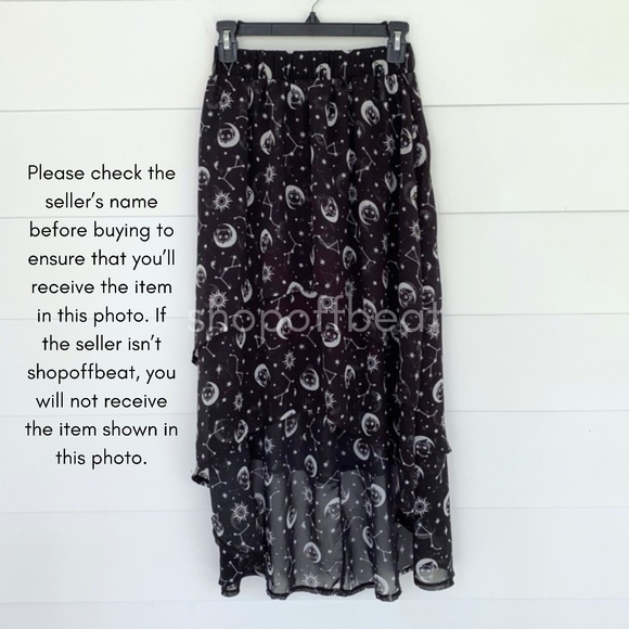 Hot Topic Chococat Celestial Hi-Low Skirt XS - Picture 6 of 10